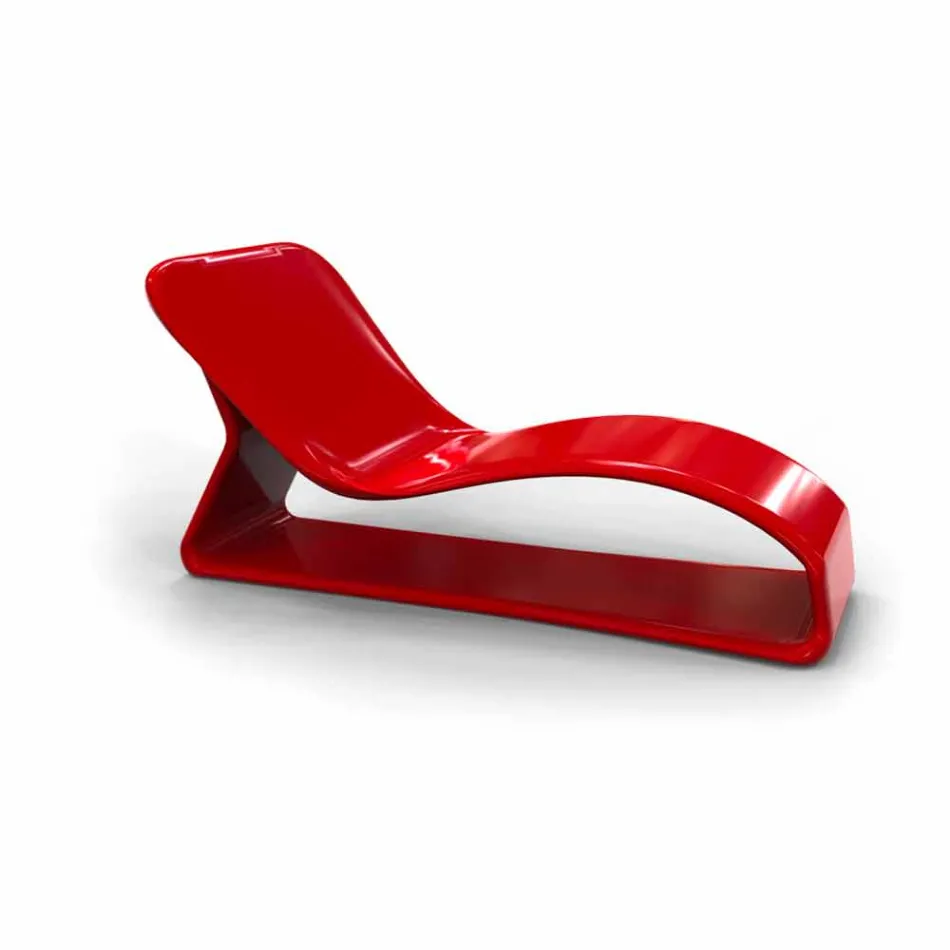Chaise Longue Design Moderno Kobra Feito na Itália Viadurini