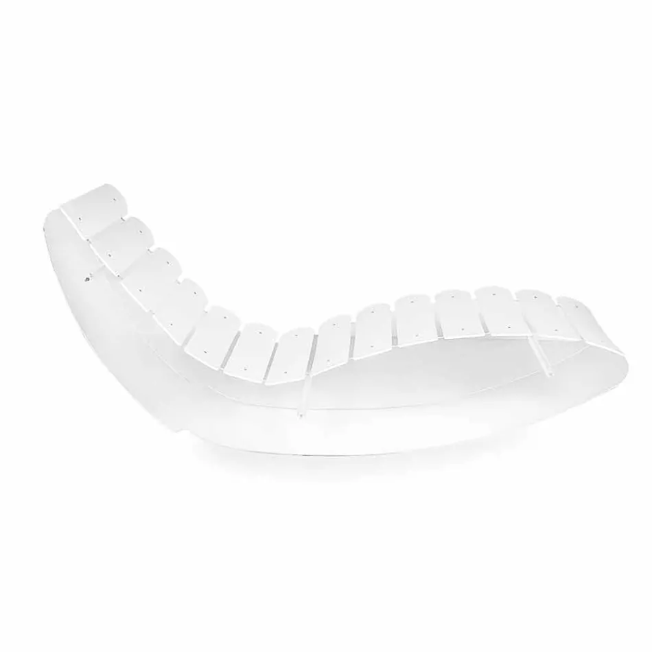 Chaise longue Designer em plexiglass transparente Josue made in Italy Viadurini