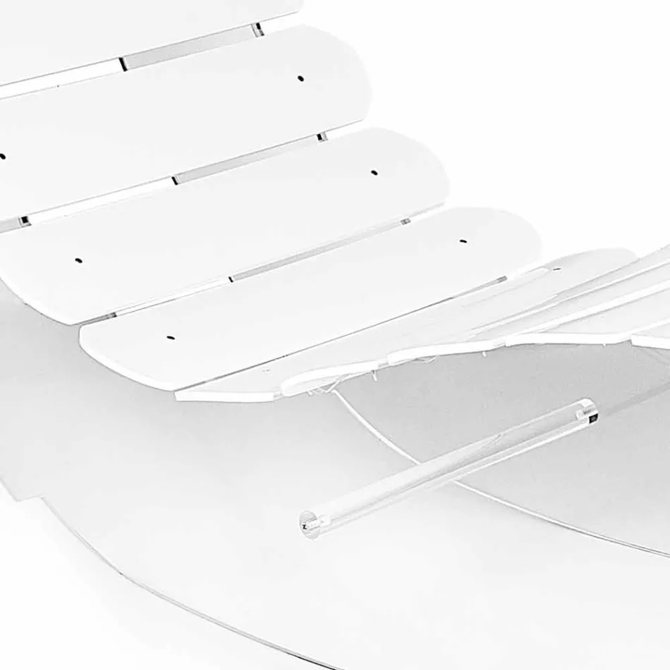 Chaise longue Designer em plexiglass transparente Josue made in Italy Viadurini