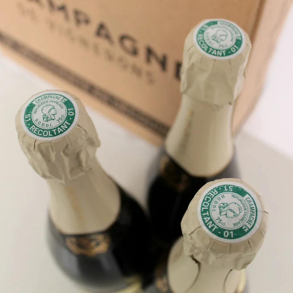 Champagne Cuvee exclusivo para Viadurini pacote de 3 garrafas "Champagne de Vignerons" Viadurini