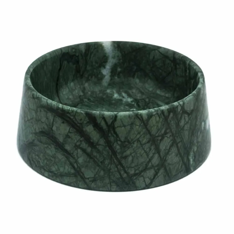 Tigela para cães e gatos moderna em Portugal rosa ou mármore verde da Guatemala - Catt Viadurini