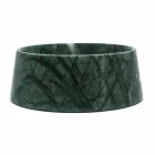 Tigela para cães e gatos moderna em Portugal rosa ou mármore verde da Guatemala - Catt Viadurini