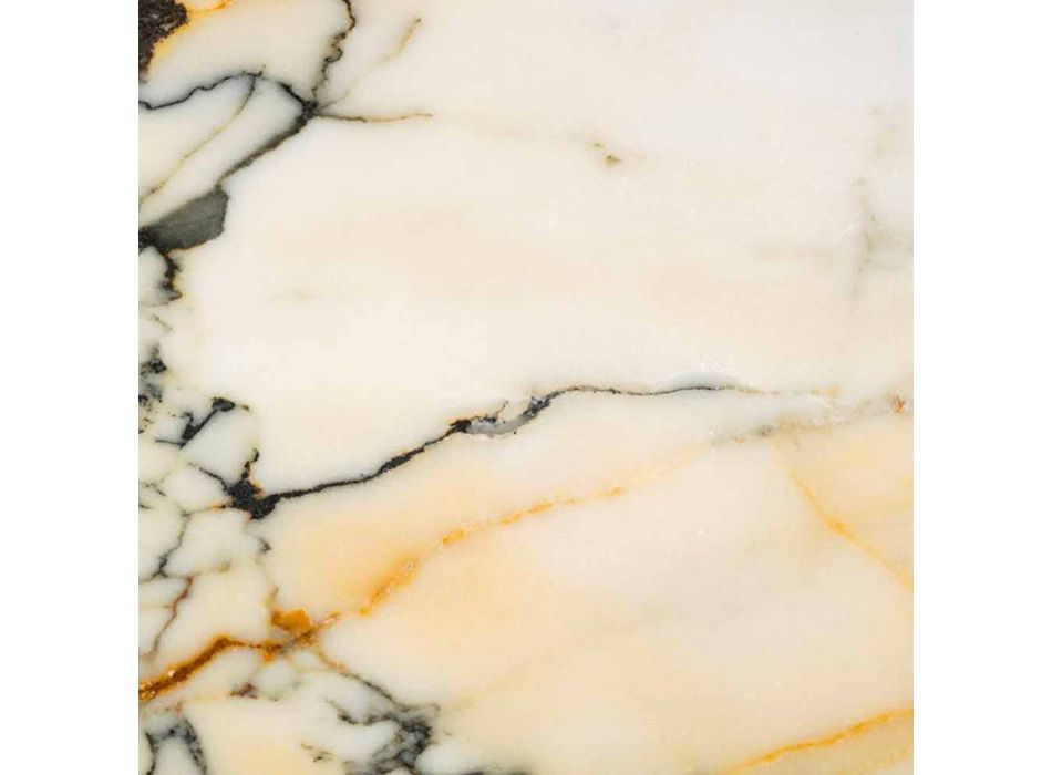 Tigela redonda grande em mármore Portoro ou Paonazzo fabricado na Itália - Glazer Viadurini