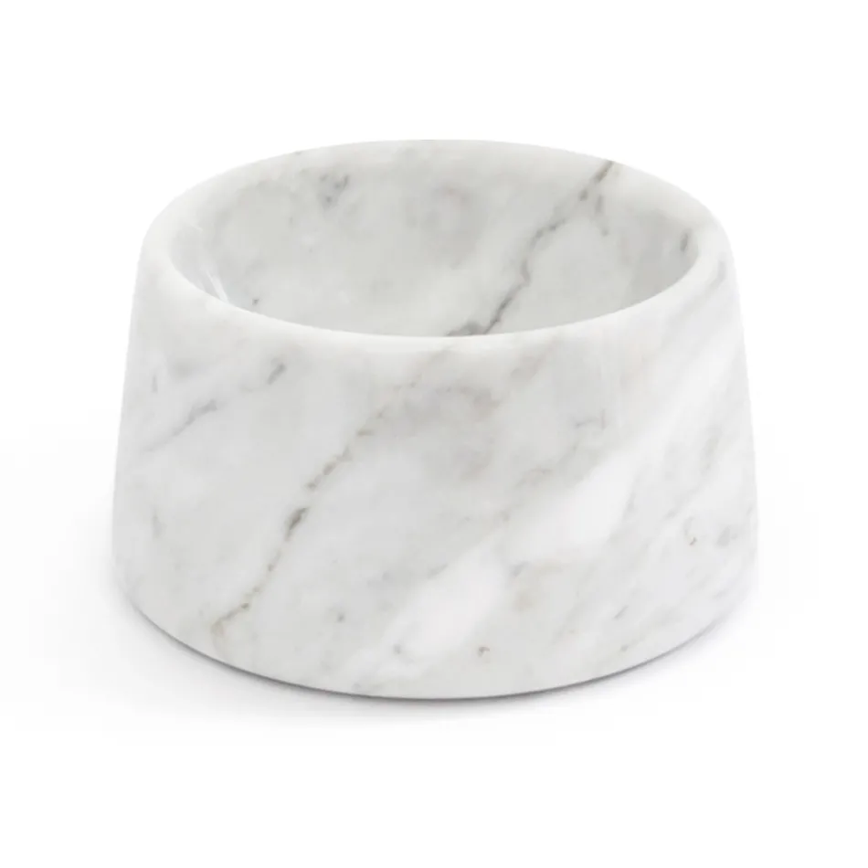 Tigela de Mármore para Cão/Gato Fabricada na Itália - Komi Viadurini