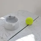 Tigela de Mármore para Cão/Gato Fabricada na Itália - Komi Viadurini