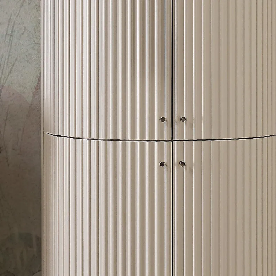 Coluna com Quatro Portas com Processamento Cannetté Made in Italy - Candy Viadurini