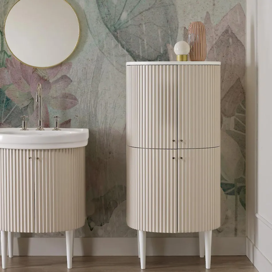 Coluna com Quatro Portas com Processamento Cannetté Made in Italy - Candy Viadurini