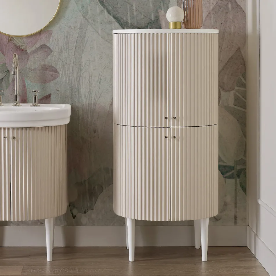 Coluna com Quatro Portas com Processamento Cannetté Made in Italy - Candy Viadurini