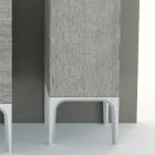 Coluna de banheiro com 2 portas em design moderno eco-madeira Ambra, made in Italy Viadurini