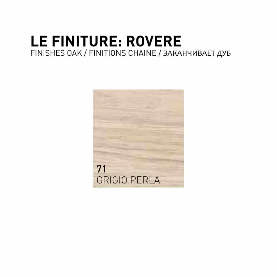 Gioia, armário de banheiro suspenso de 2 portas em madeira de carvalho, fabricado na Itália Viadurini