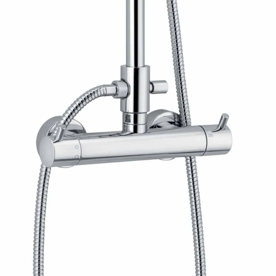 Coluna de Chuveiro com Misturador Termostático em Latão Made in Italy - Gallo Viadurini