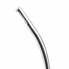 Coluna de chuveiro externo em aço com chuveiro embutido feito na Itália - Yuki Viadurini