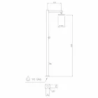 Coluna de chuveiro de jardim em aço inoxidável cromado Fabricado na Itália - Modeo Viadurini