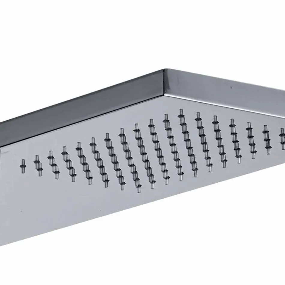 Coluna Termostática de Chuveiro de Parede em Aço Inoxidável Cromado Fabricado na Itália - Pampo Viadurini