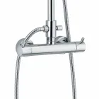 Coluna de banho de luxo em latão cromado acabamento feito na Itália - Gallo Viadurini