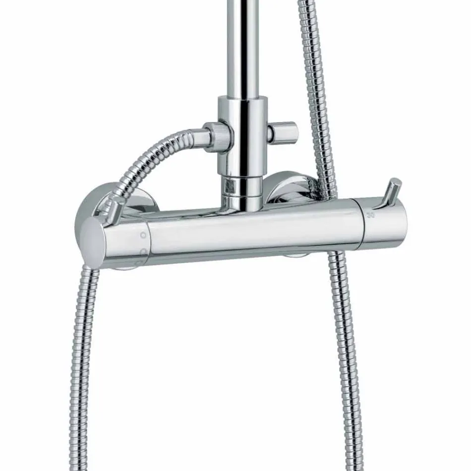 Coluna de banho de luxo em latão cromado acabamento feito na Itália - Gallo Viadurini