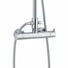 Coluna de banho de luxo em latão cromado acabamento feito na Itália - Gallo Viadurini