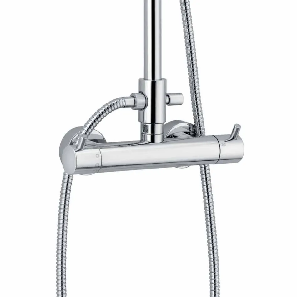 Coluna de banho de luxo em latão cromado acabamento feito na Itália - Gallo Viadurini