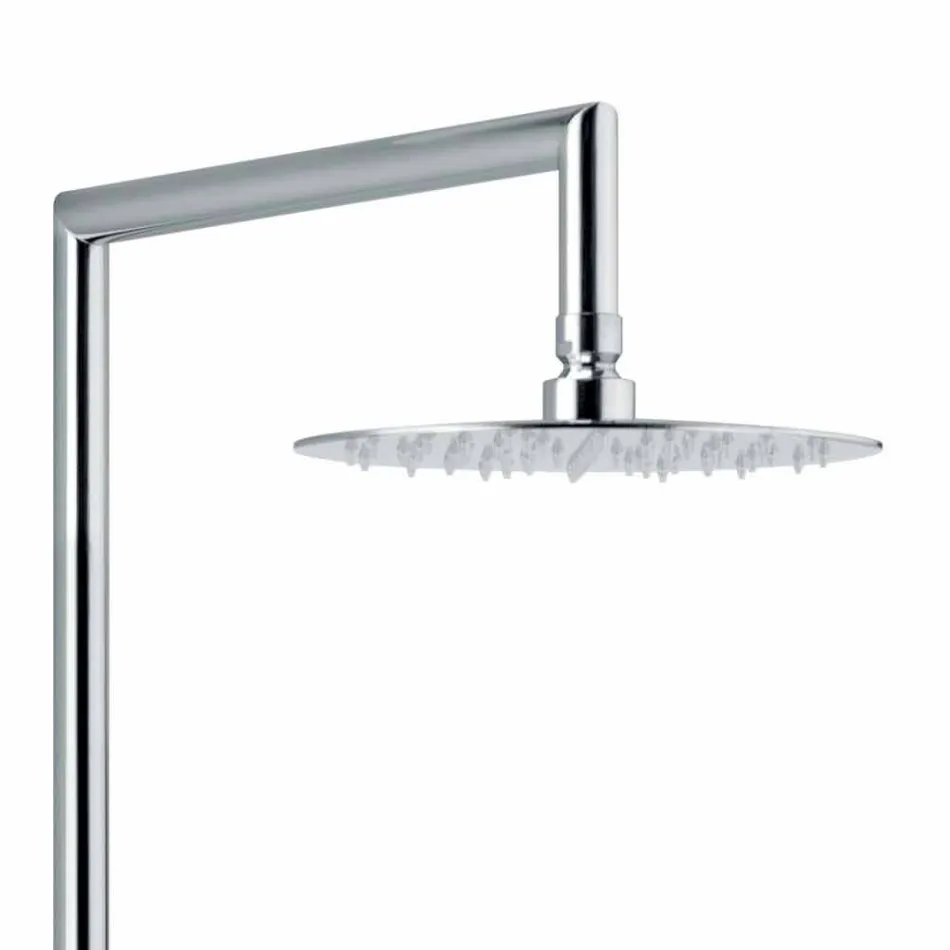 Coluna de Chuveiro de Latão com Cabeça de Chuveiro e Chuveiro ABS Made in Italy - Padula Viadurini