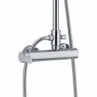 Coluna de Chuveiro de Latão com Cabeça de Chuveiro e Chuveiro ABS Made in Italy - Padula Viadurini