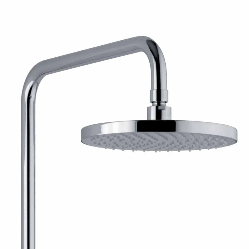 Coluna de chuveiro telescópica e ajustável em latão cromado Made in Italy - Naspo Viadurini