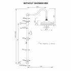 Coluna de banho de latão sem misturador Design clássico feito na Itália - Yunda Viadurini