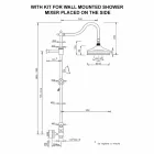 Coluna de banho de latão sem misturador Design clássico feito na Itália - Yunda Viadurini