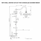 Coluna de banho de latão sem misturador Design clássico feito na Itália - Yunda Viadurini