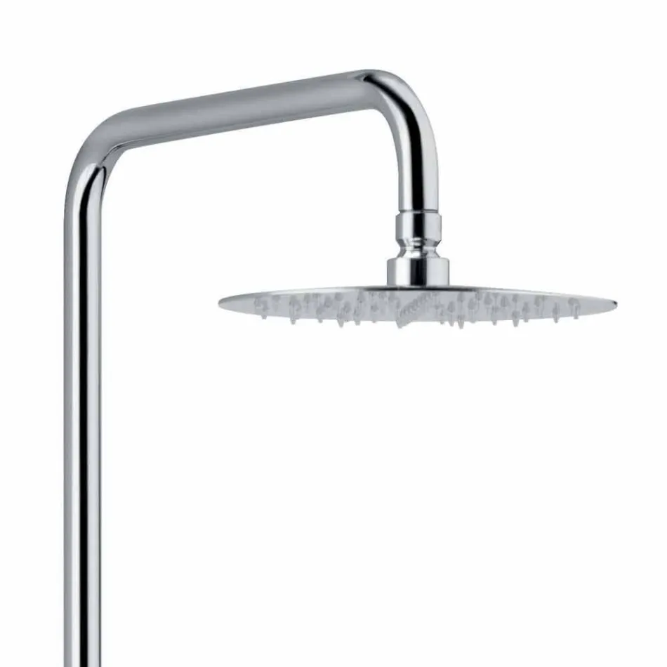 Coluna de Chuveiro Monocomando em Latão Cromado Fabricado na Itália - Padula Viadurini