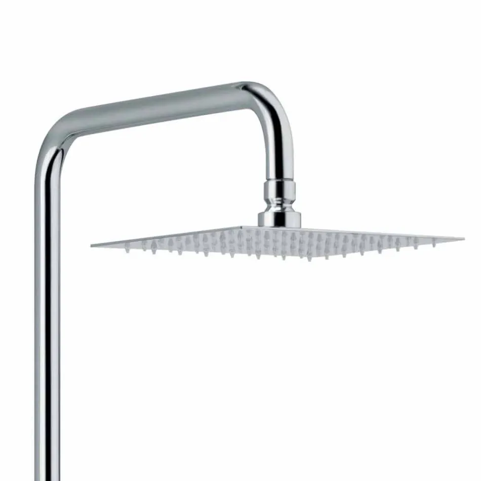 Coluna de Chuveiro Monocomando em Latão Cromado Fabricado na Itália - Padula Viadurini