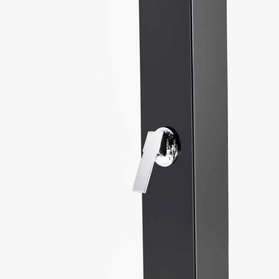 Coluna de chuveiro solar externo em aço inoxidável fabricado na Itália - Werner Viadurini