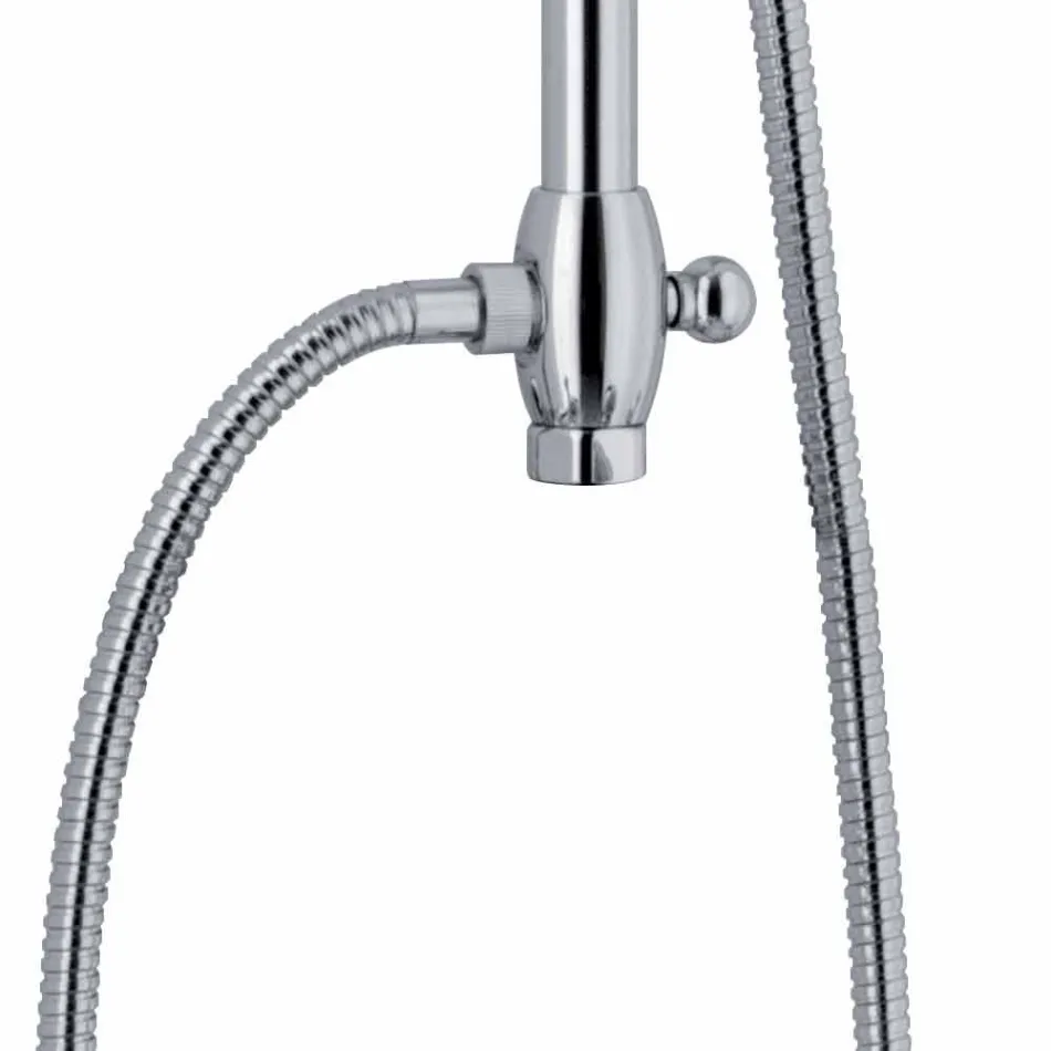 Coluna de chuveiro telescópica em latão Classic Design Made in Italy - Nesto Viadurini