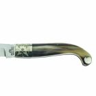 Canivete Florentino Artesão com Lâmina de Aço 8,5 cm Fabricado na Itália - Fiora Viadurini