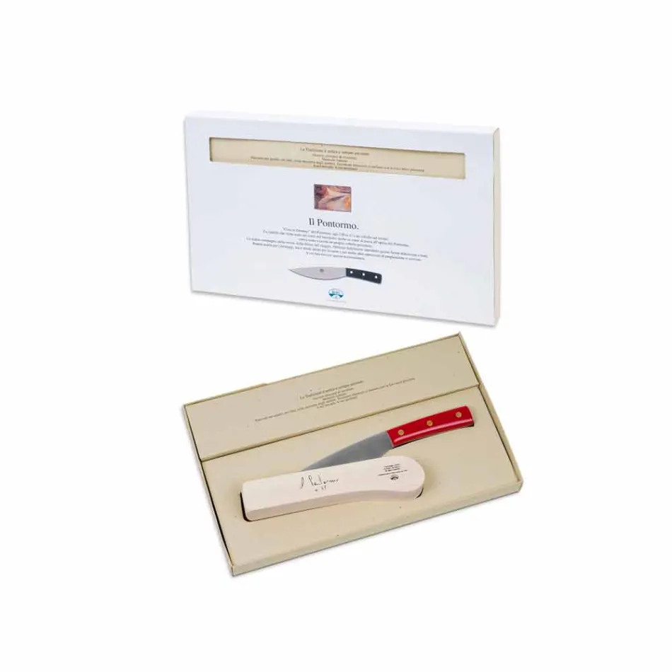 Canivete Pontormo inox e bloco Berti exclusivamente para Viadurini - Abano Viadurini