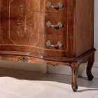 Cômoda clássica com 8 gavetas em Bassano Walnut Wood Made in Italy - Luxo Viadurini