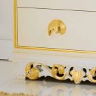 Cômoda de madeira design Zucchi com 4 gavetas, feita na Itália Viadurini