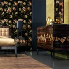 Cômoda em madeira de ébano com 4 gavetas Grilli Zarafa made in Italy Viadurini