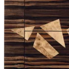 Cômoda em madeira de ébano com 4 gavetas Grilli Zarafa made in Italy Viadurini