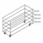 Cômoda de vidro extraleve e seis gavetas de madeira branca fabricadas na Itália - Ganzo Viadurini
