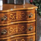 Mesa de cabeceira com gavetas em nogueira ou madeira branca fabricada na Itália - elegante Viadurini