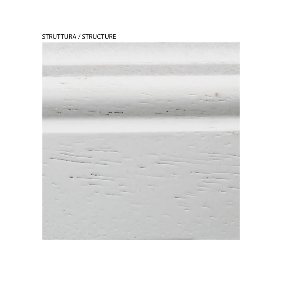 Mesa de cabeceira com estrutura em partículas de madeira folheada Made in Italy - Thor Viadurini