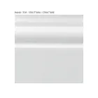 Mesa de cabeceira com estrutura em partículas de madeira folheada Made in Italy - Thor Viadurini