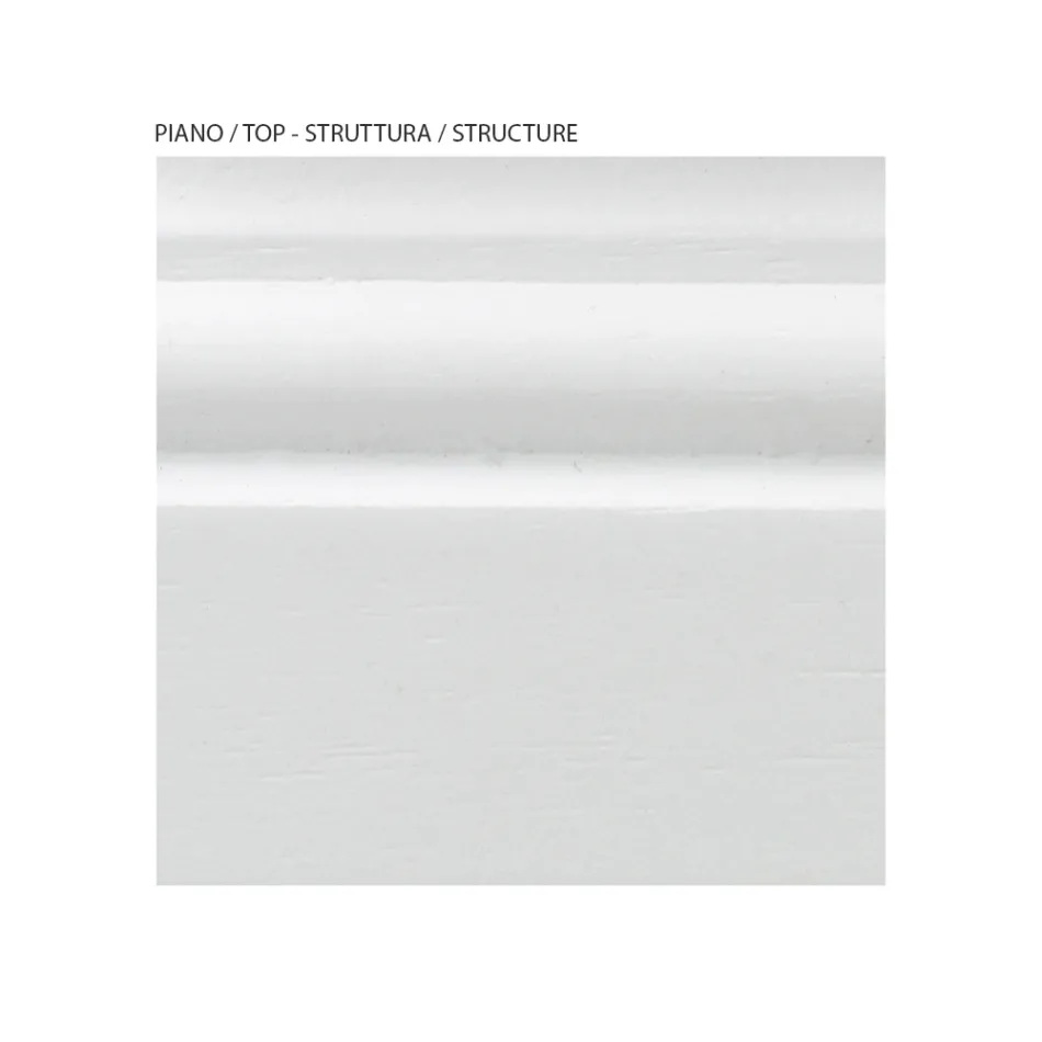 Mesa de cabeceira com estrutura em partículas de madeira folheada Made in Italy - Thor Viadurini