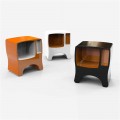 Mesa de cabeceira de design moderno Solid Surface Catodico, made in Italy