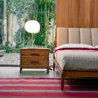 Moderna mesa de cabeceira 2 gavetas em carvalho antigo, W 60 x D 42 cm, Margo Viadurini