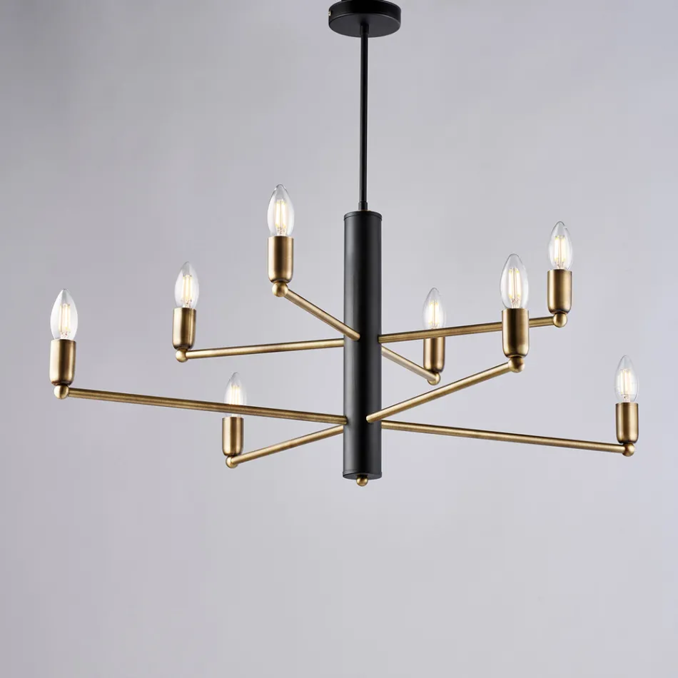 Complemento de design luminoso em vidro e metal, fabricado na Itália, com um visual elegante - Ursa Viadurini