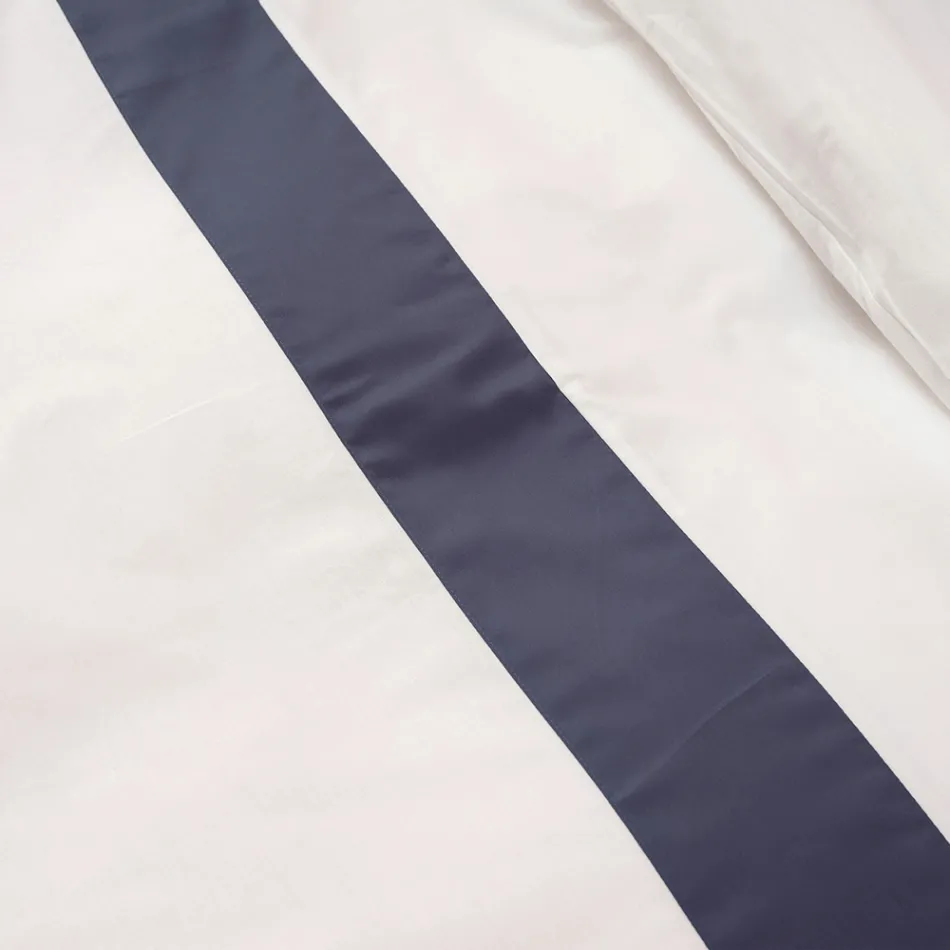 Conjunto de capa de edredom King Size em 100% algodão e 10% algodão cetim - Detalhe Viadurini