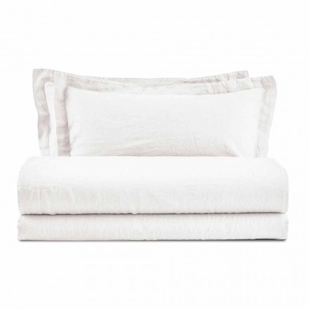 Conjunto de lençóis de linho puro para cama de casal - opulência Viadurini