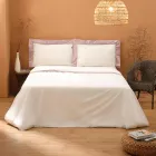 Conjunto de cama King Size em 100% algodão e 10% algodão cetim - Detalhe Viadurini