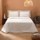 Conjunto de cama King Size em 100% algodão e 10% algodão cetim - Detalhe Viadurini